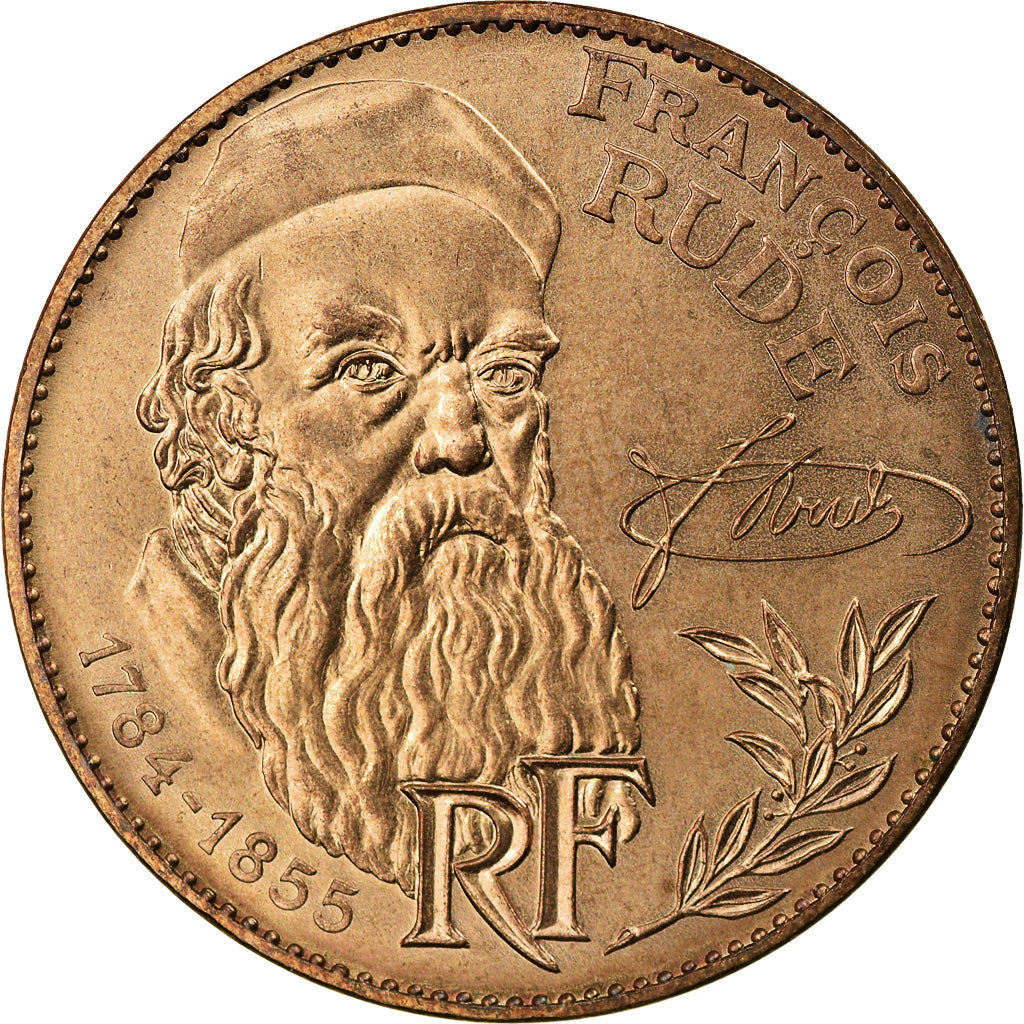 Coin, France, François Rude, 10 Francs, 1984, MS(60-62), Nickel-Bronze, KM:954