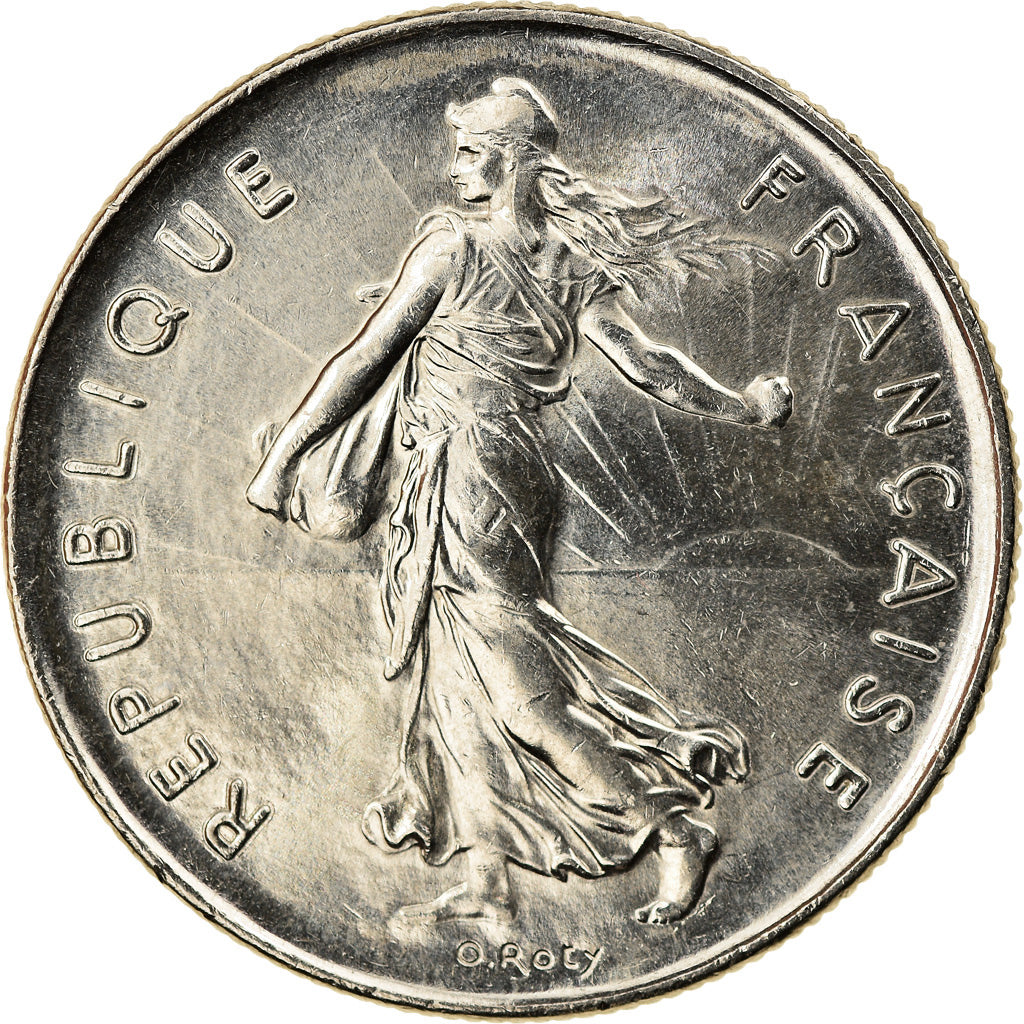 Coin, France, Semeuse, 5 Francs, 1990, Paris, MS(64), Nickel Clad Copper-Nickel
