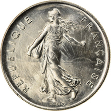 Coin, France, Semeuse, 5 Francs, 1990, Paris, MS(64), Nickel Clad Copper-Nickel
