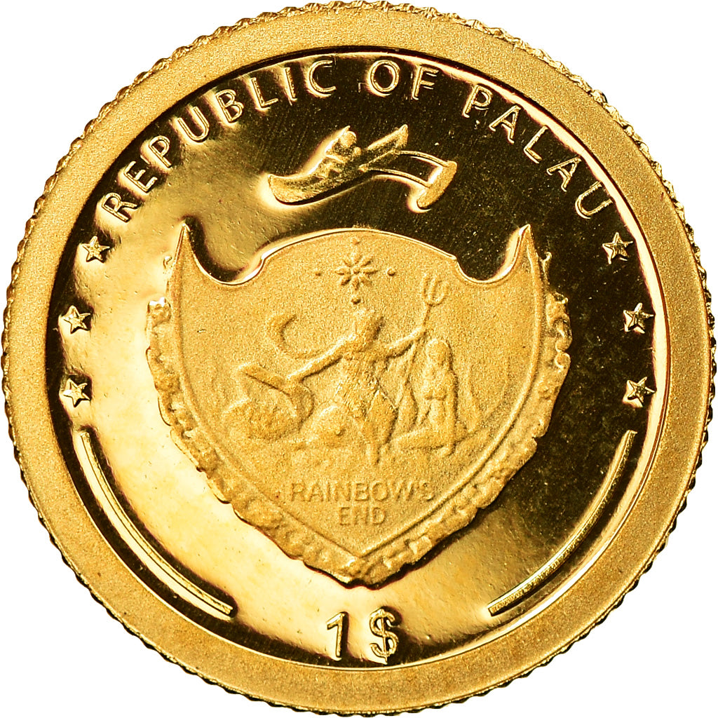 Moneda, Palaos, Christofer Colombus, Dollar, 2006, SC, Oro