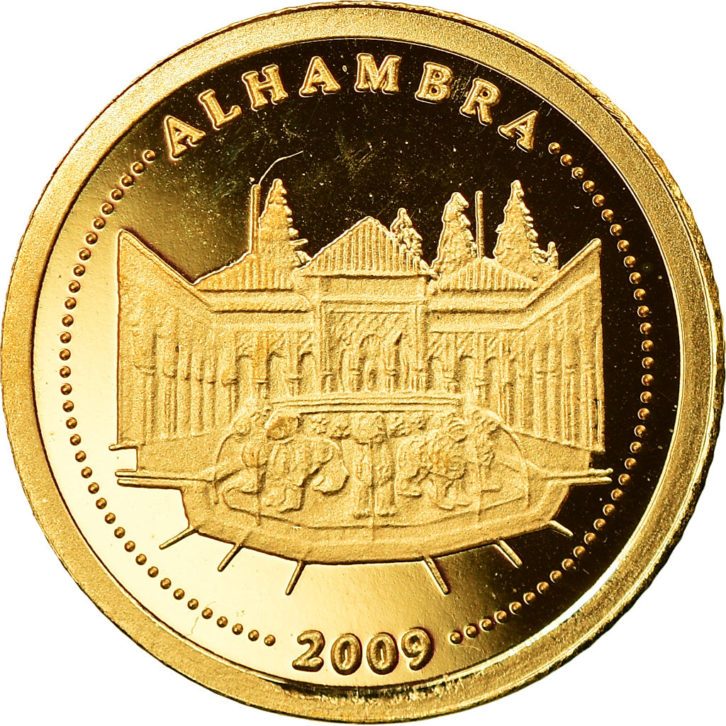 Coin, South Korea, Alhambra, 10 Won, 2009, MS(65-70), Gold