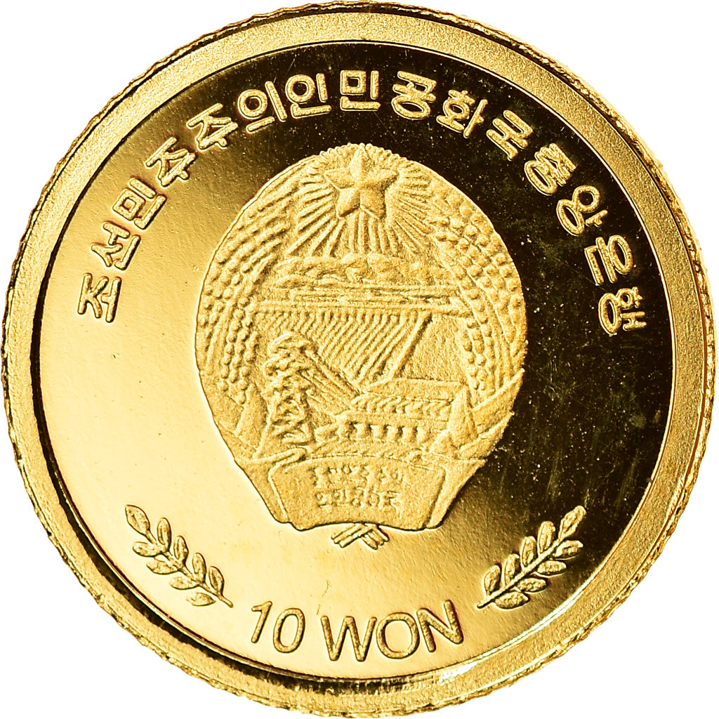 Coin, South Korea, Alhambra, 10 Won, 2009, MS(65-70), Gold