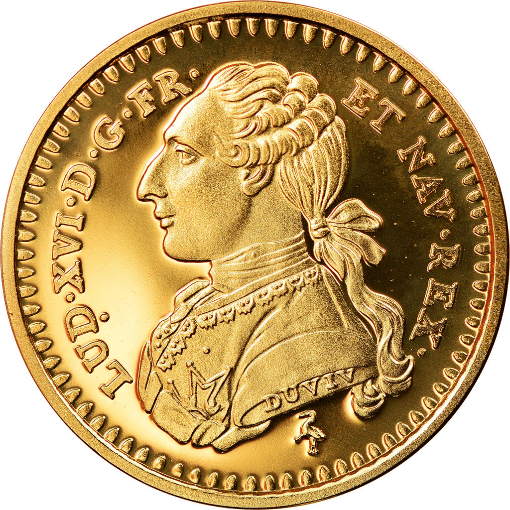 Francia, medaglia, Louis XVI, Reproduction, Louis d'Or aux Lunettes, FDC, Oro