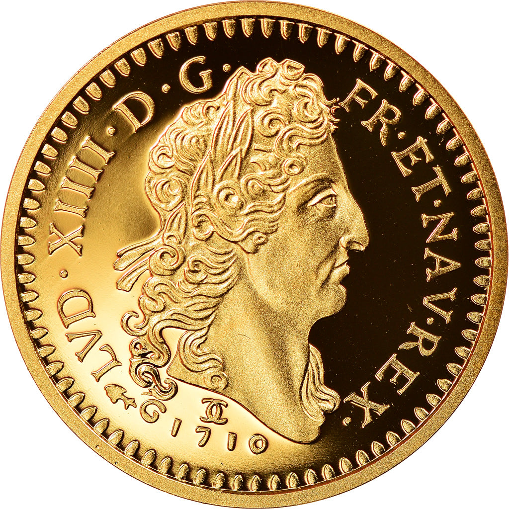 France, Medal, Réplique Double Louis d'or au soleil, History, MS(65-70), Gold