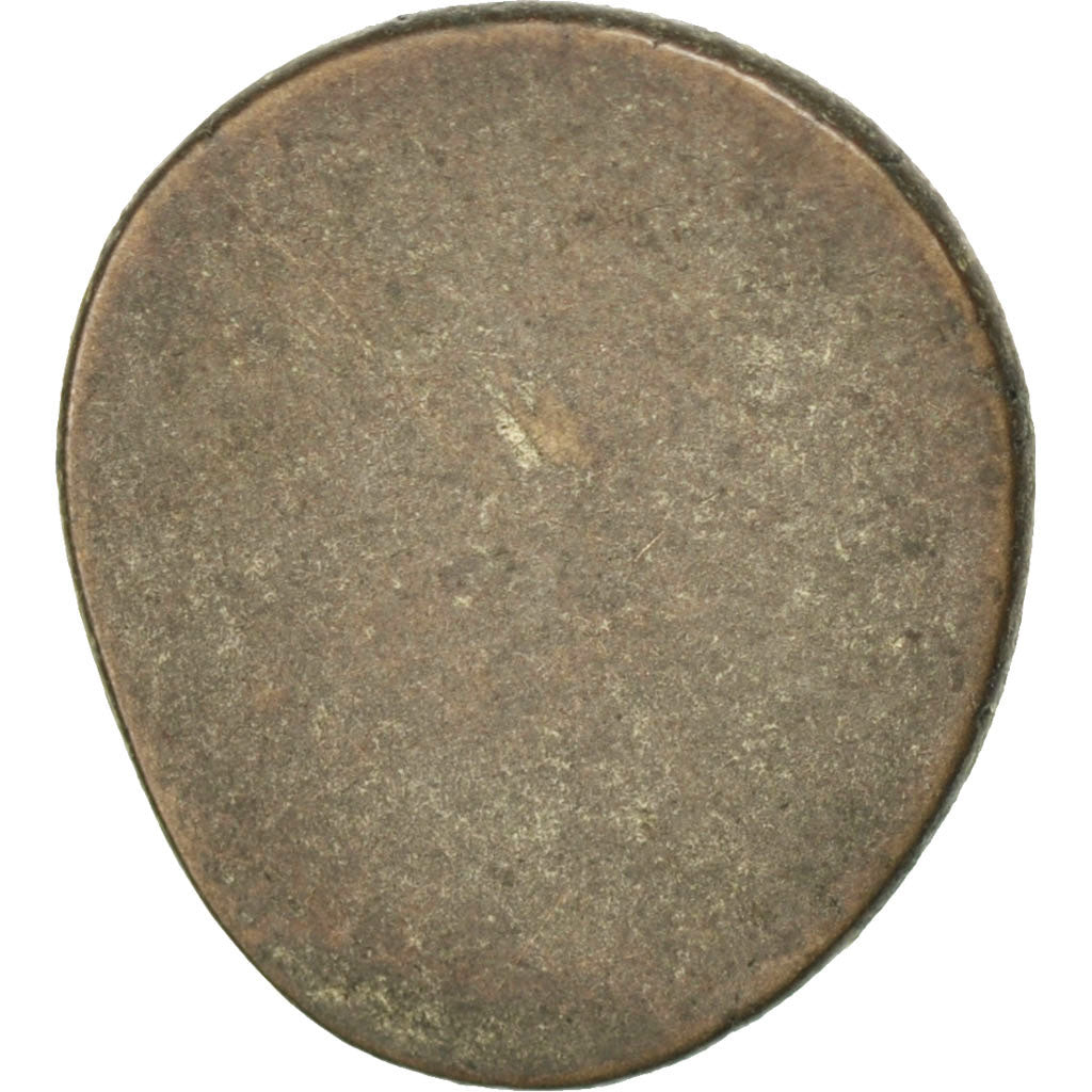 CAMBODIA, 2 Pe, 1/2 Fuang, 1847, KM #25, AU(55-58), Billon, 13-15, 1.20