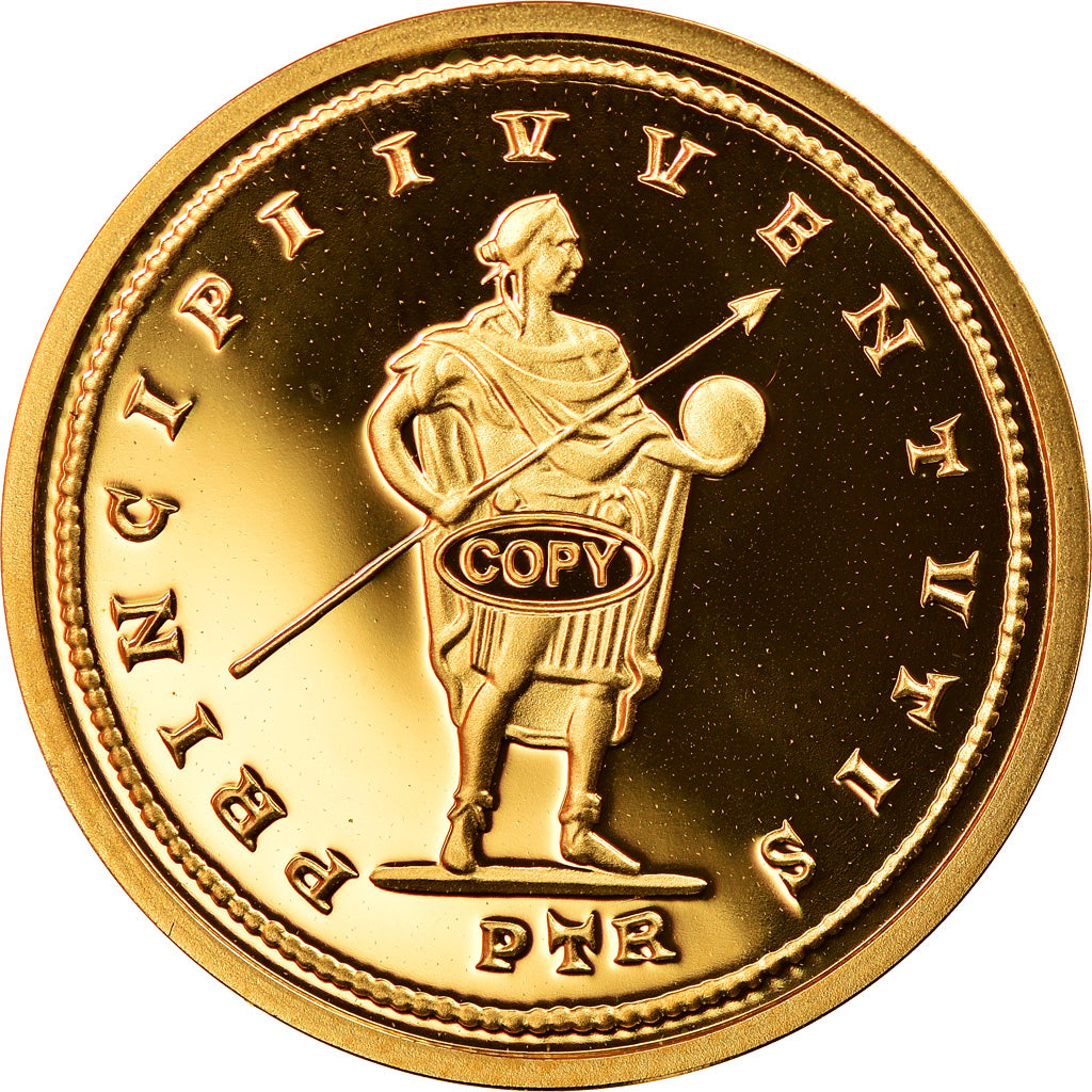 France, Medal, Reproduction Solidus Constantin, MS(65-70), Gold