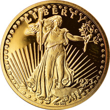 Frankrijk, Medaille, Reproduction Twenty Dollars Liberty, FDC, Goud