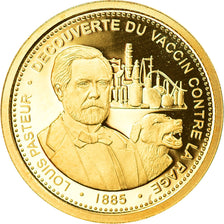 Francja, Medal, Louis Pasteur, Nauka i technologia, MS(65-70), Złoto