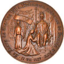 France, Médaille, Sacre de Charles VII à Reims, Jeanne d'Arc, History, 1979