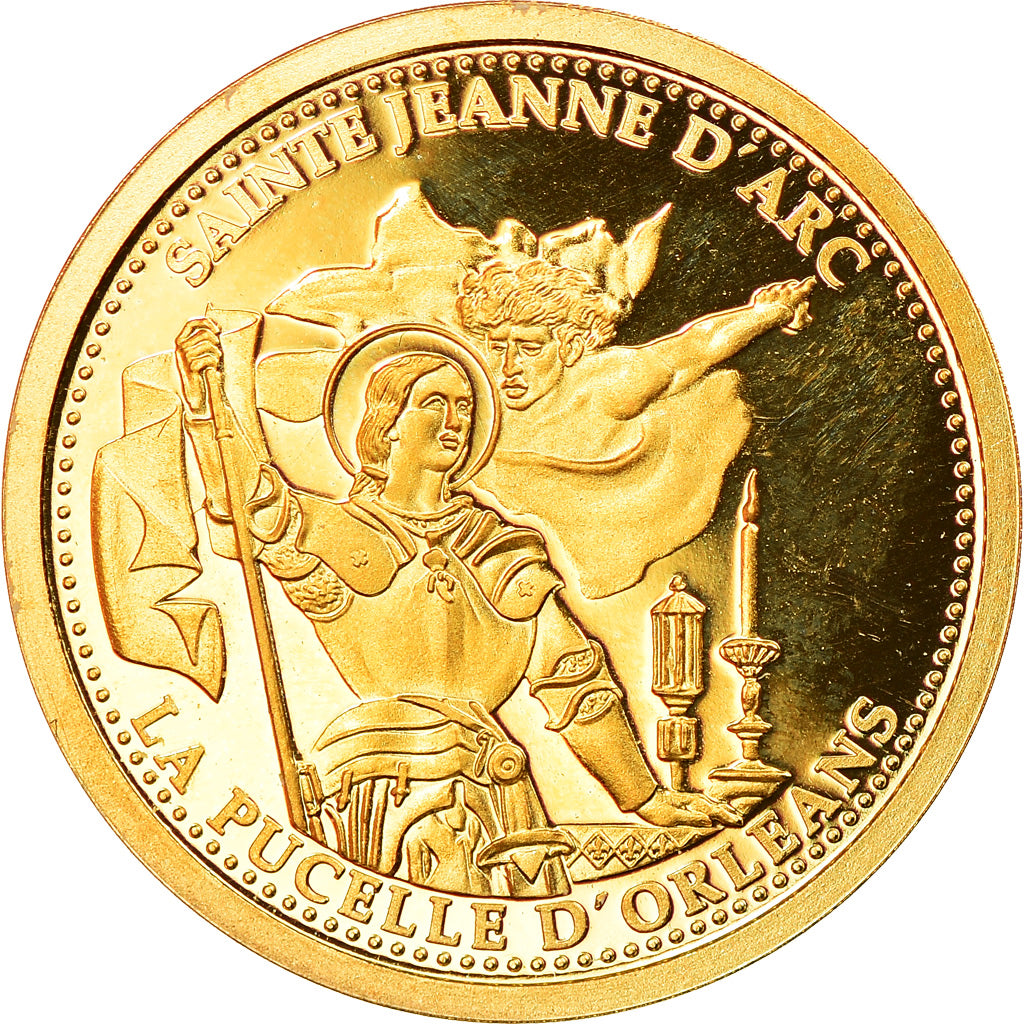 France, Médaille, Sainte Jeanne d'Arc, Pucelle d'Orléans, History, FDC, Or