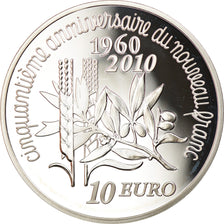 Francia, Monnaie de Paris, 10 Euro, 50eme anniversaire du Nouveau Franc, 2010