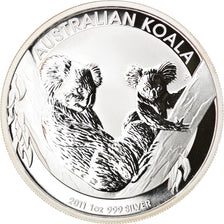 Moneta, Australia, 1 Dollar, 2011, Royal Australian Mint, MS(65-70), Srebro