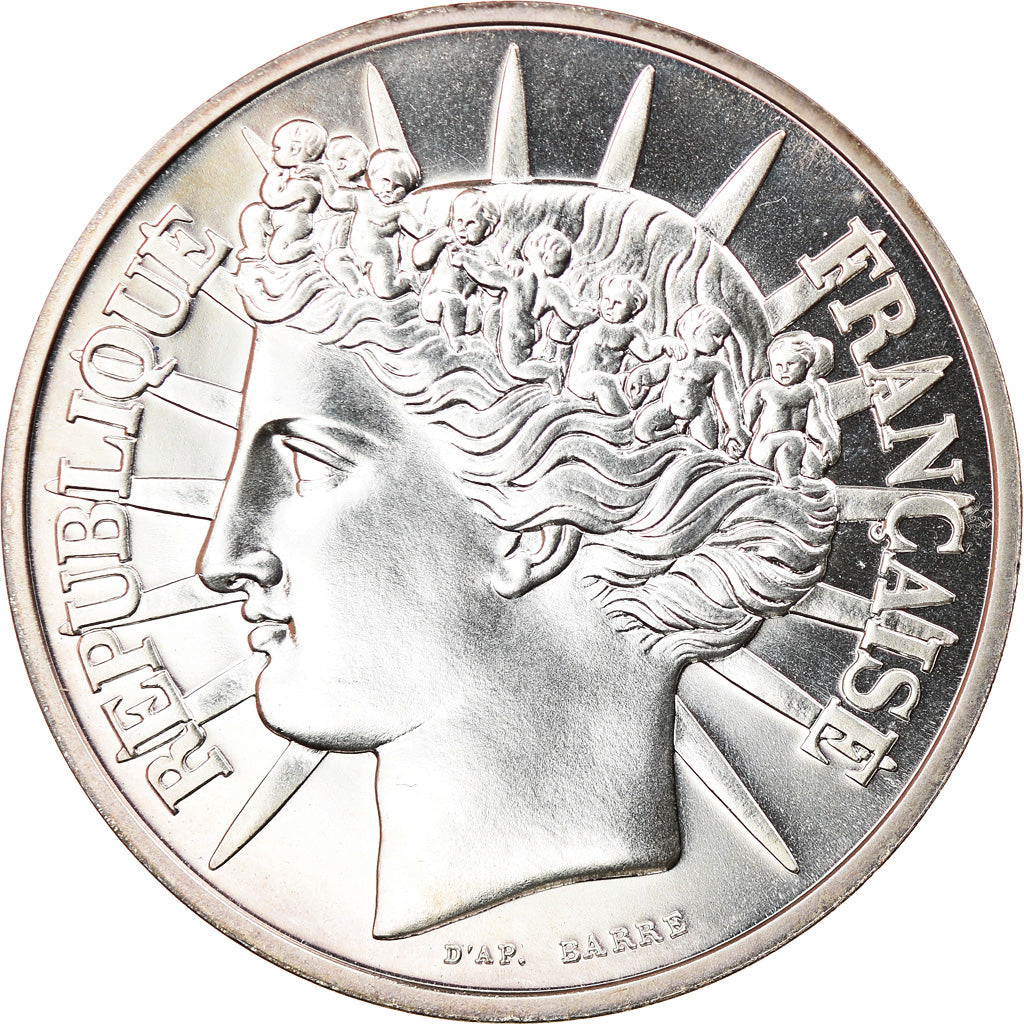 Coin, France, Fraternité, 100 Francs, 1988, MS(65-70), Silver, KM:966