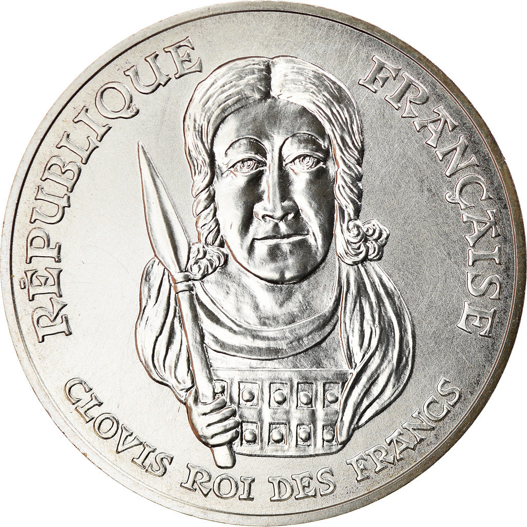 Moneta, Francia, Clovis, 100 Francs, 1996, FDC, Argento, KM:1180, Gadoury:953