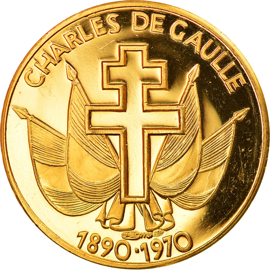 Frankrijk, Medaille, Charles De Gaulle, Création du RPF, 14 avril 1946, FDC