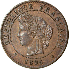 Coin, France, Cérès, Centime, 1896, Paris, AU(50-53), Bronze, KM:826.1, Le