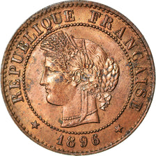 Coin, France, Cérès, Centime, 1896, Paris, AU(55-58), Bronze, KM:826.1