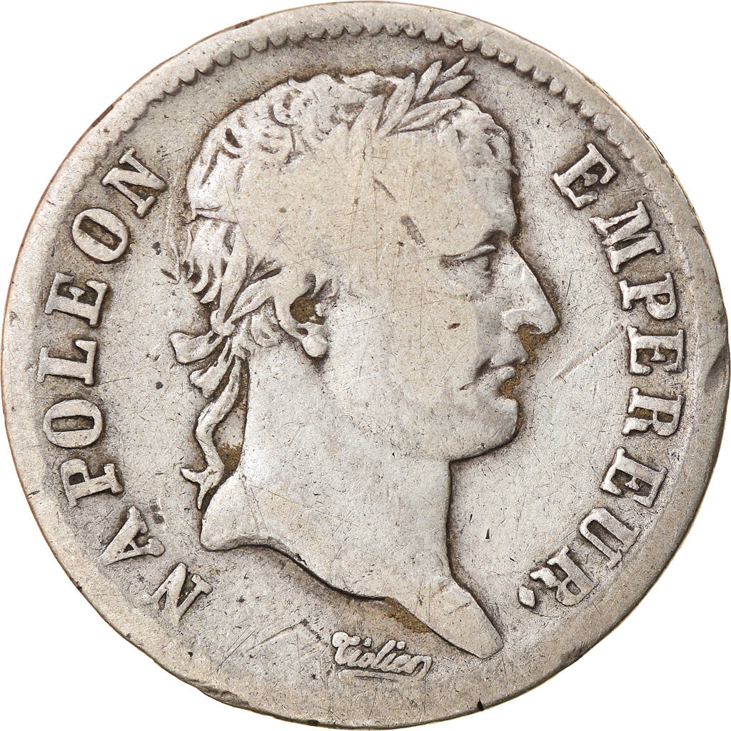 Coin, France, Napoléon I, Franc, 1808, Paris, VF(30-35), Silver, KM:682.1