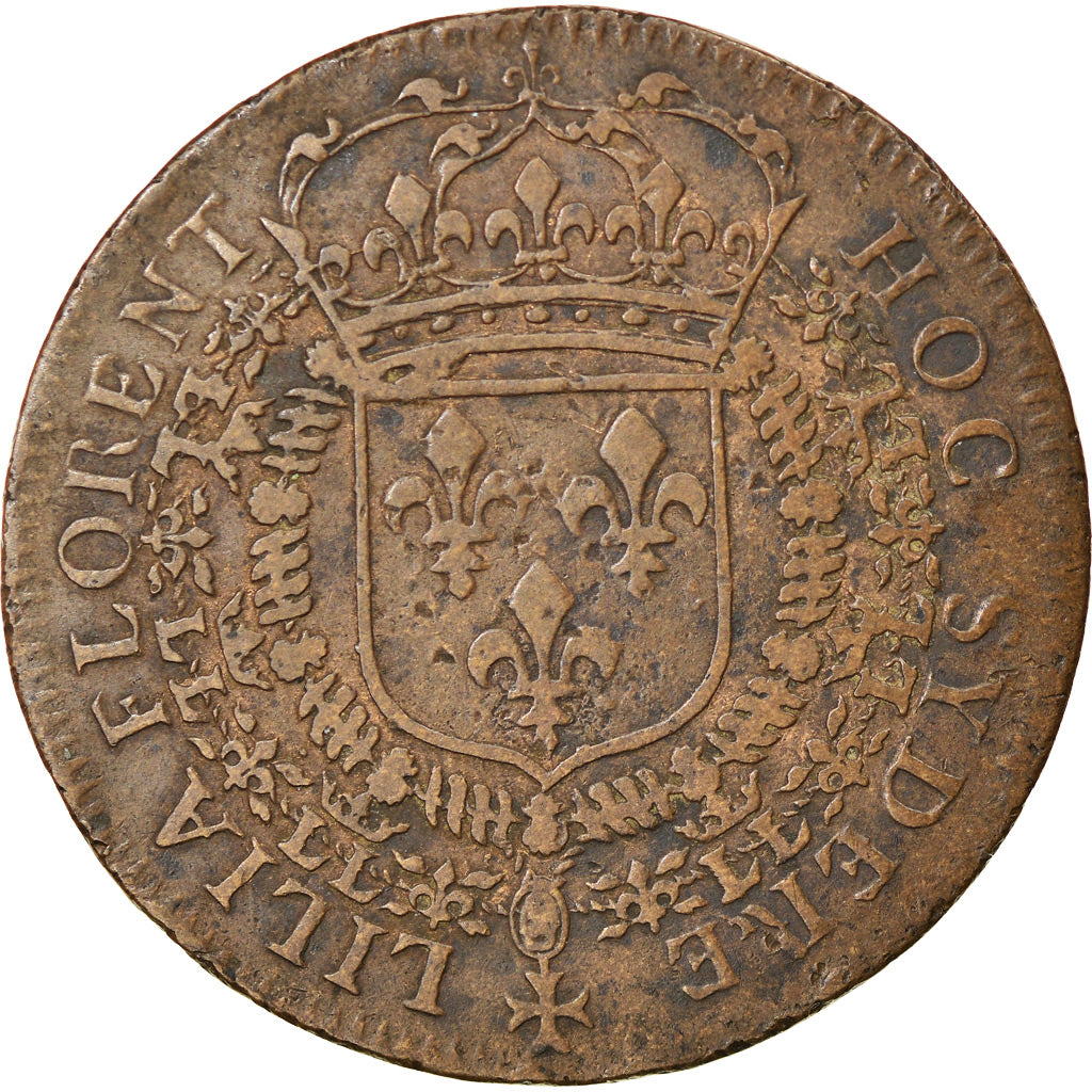 Francja, Token, Louis XIV Le Grand, Historia, EF(40-45), Miedź, Feuardent:12542