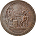 Coin, France, Monneron, 5 sols au serment, 1792, Paris, EF(40-45), Bronze