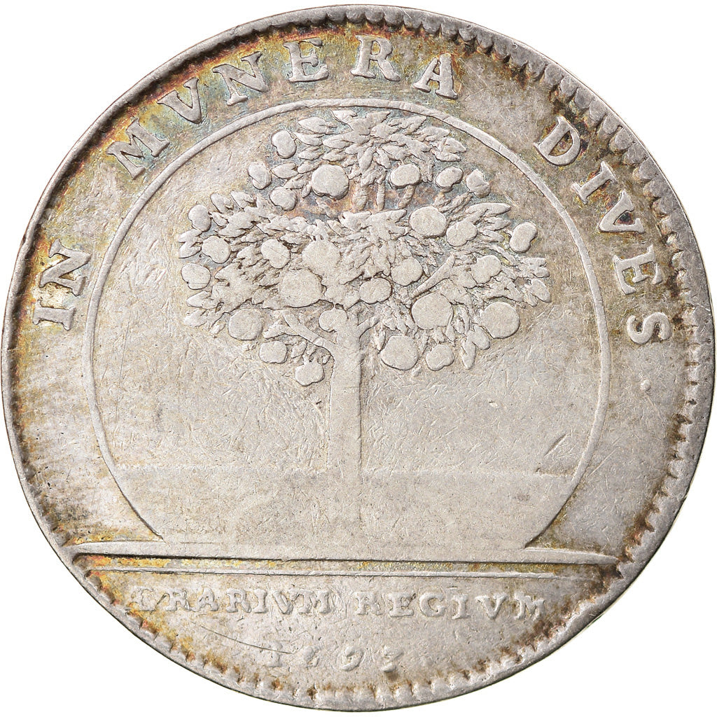 França, Token, Louis XIV, Trésor Royal, 1693, Rara, VF(30-35), Prata
