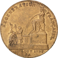 FRANCE, 5 Décimes, 1794, Paris, EF(40-45), Bronze, Le Franc #172A, Brandon #98,