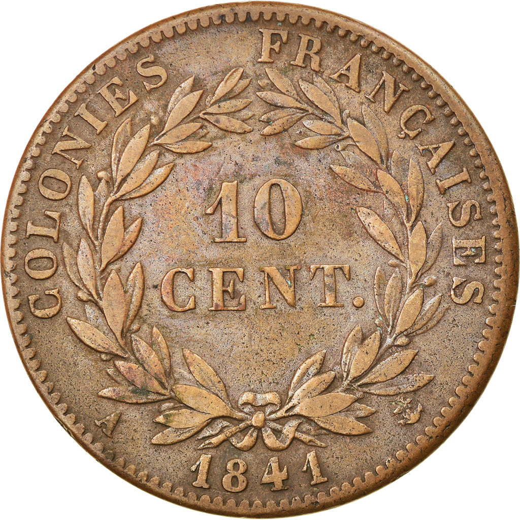 Coin, France, Louis-Philippe, 10 Centimes, 1841, Paris, EF(40-45), Bronze