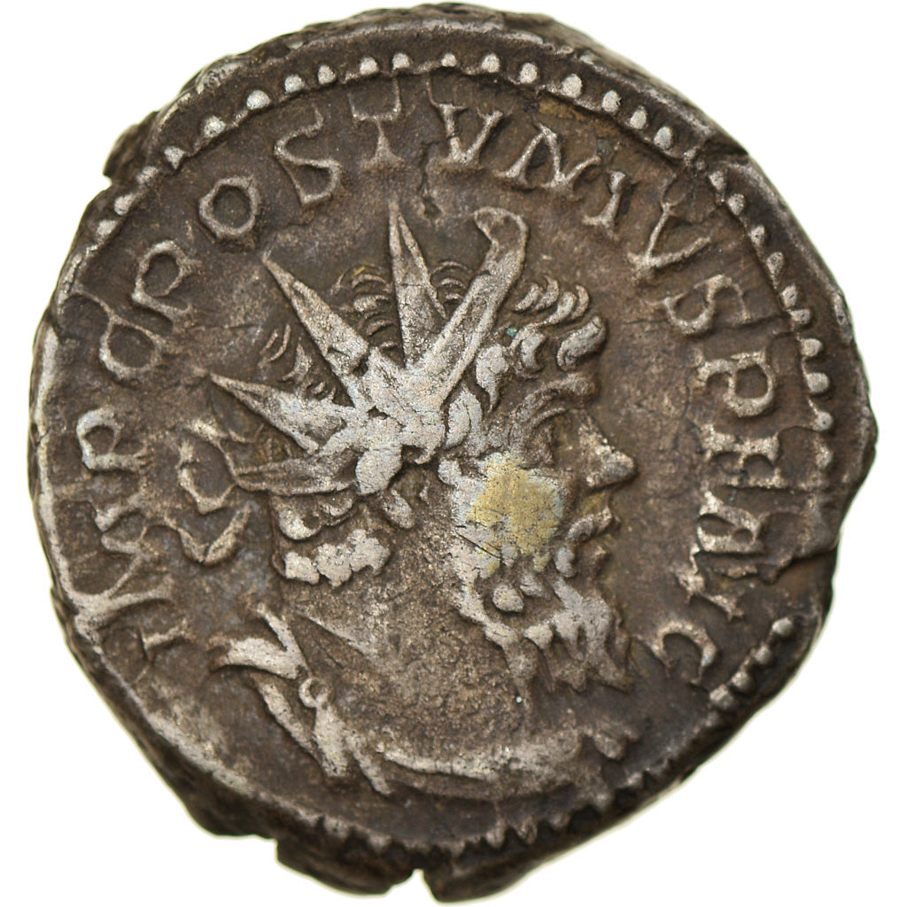 Moneta, Postumus, Antoninianus, 267, Trier, EF(40-45), Bilon, RIC:330