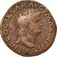 Coin, Nero, As, 66, Lyon - Lugdunum, VF(30-35), Copper, RIC:543