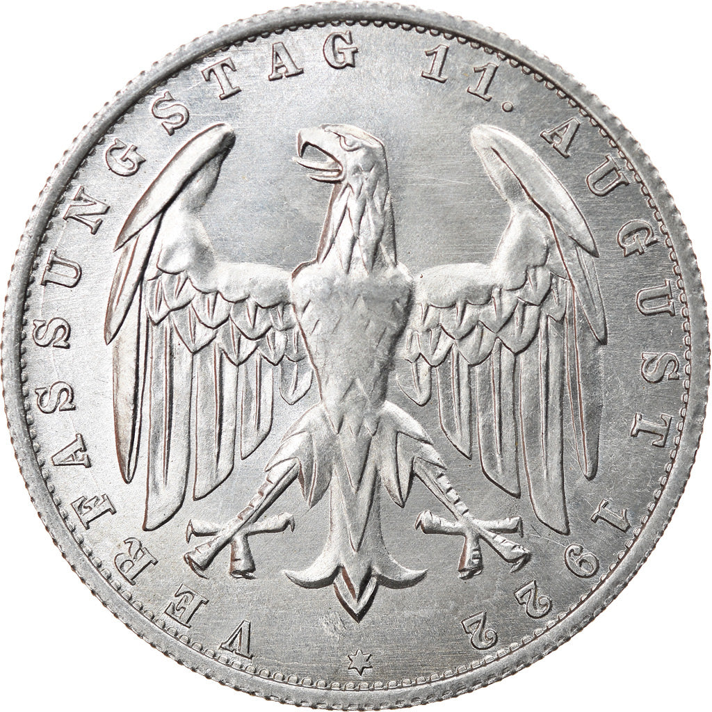 Monnaie, Allemagne, République de Weimar, 3 Mark, 1922, Berlin, SUP, Aluminium