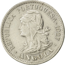 ANGOLA, 20 Centavos, 4 Macutas, 1927, KM #68, EF(40-45), Copper-Nickel, 4.32
