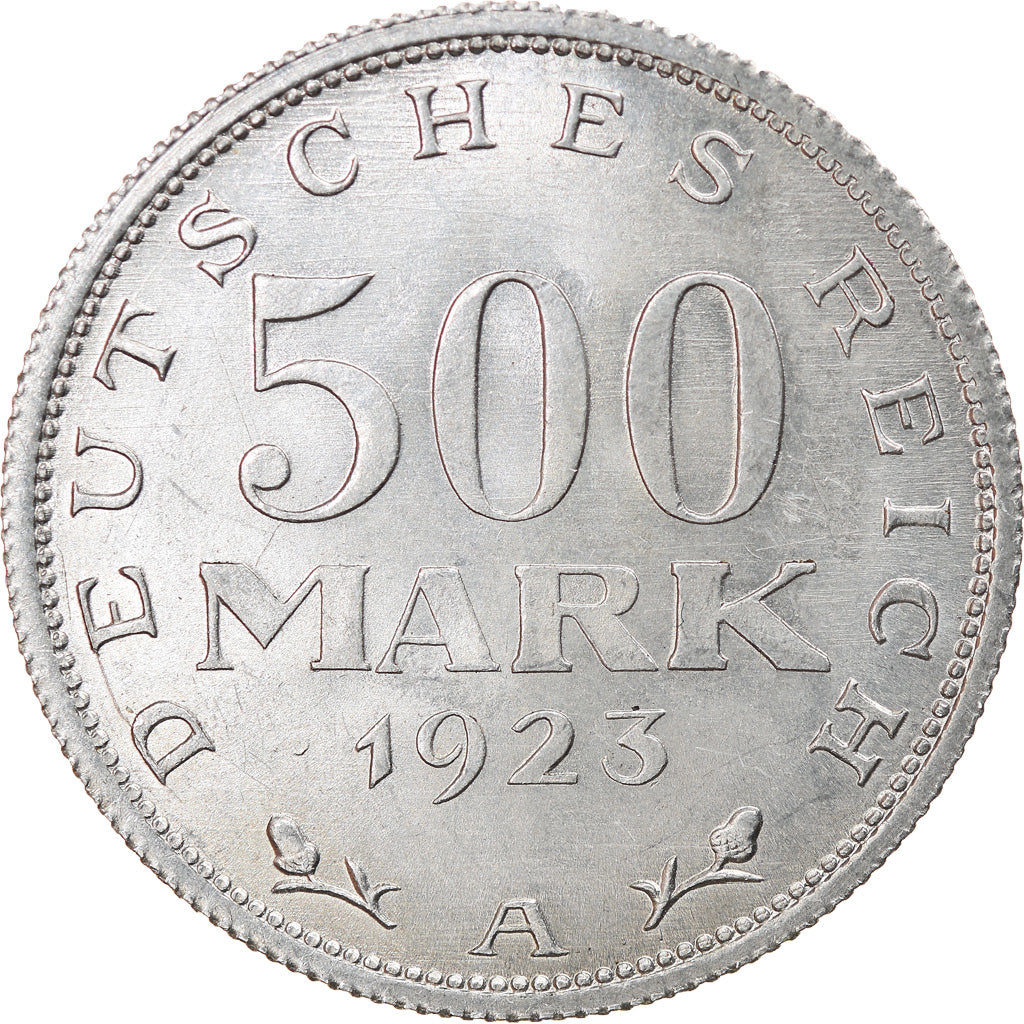 Münze, Deutschland, Weimarer Republik, 500 Mark, 1923, Berlin, VZ, Aluminium