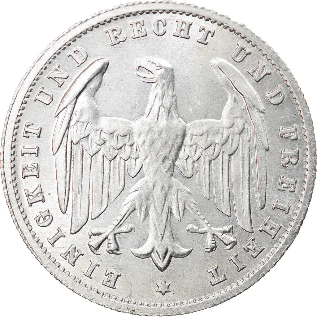 Coin, GERMANY, WEIMAR REPUBLIC, 500 Mark, 1923, Berlin, AU(55-58), Aluminum