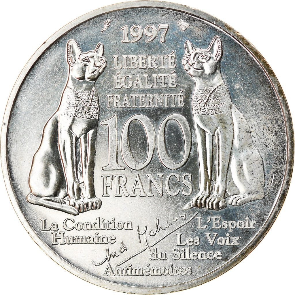 Monnaie, France, André Malraux, 100 Francs, 1997, SUP+, Argent, Gadoury:954