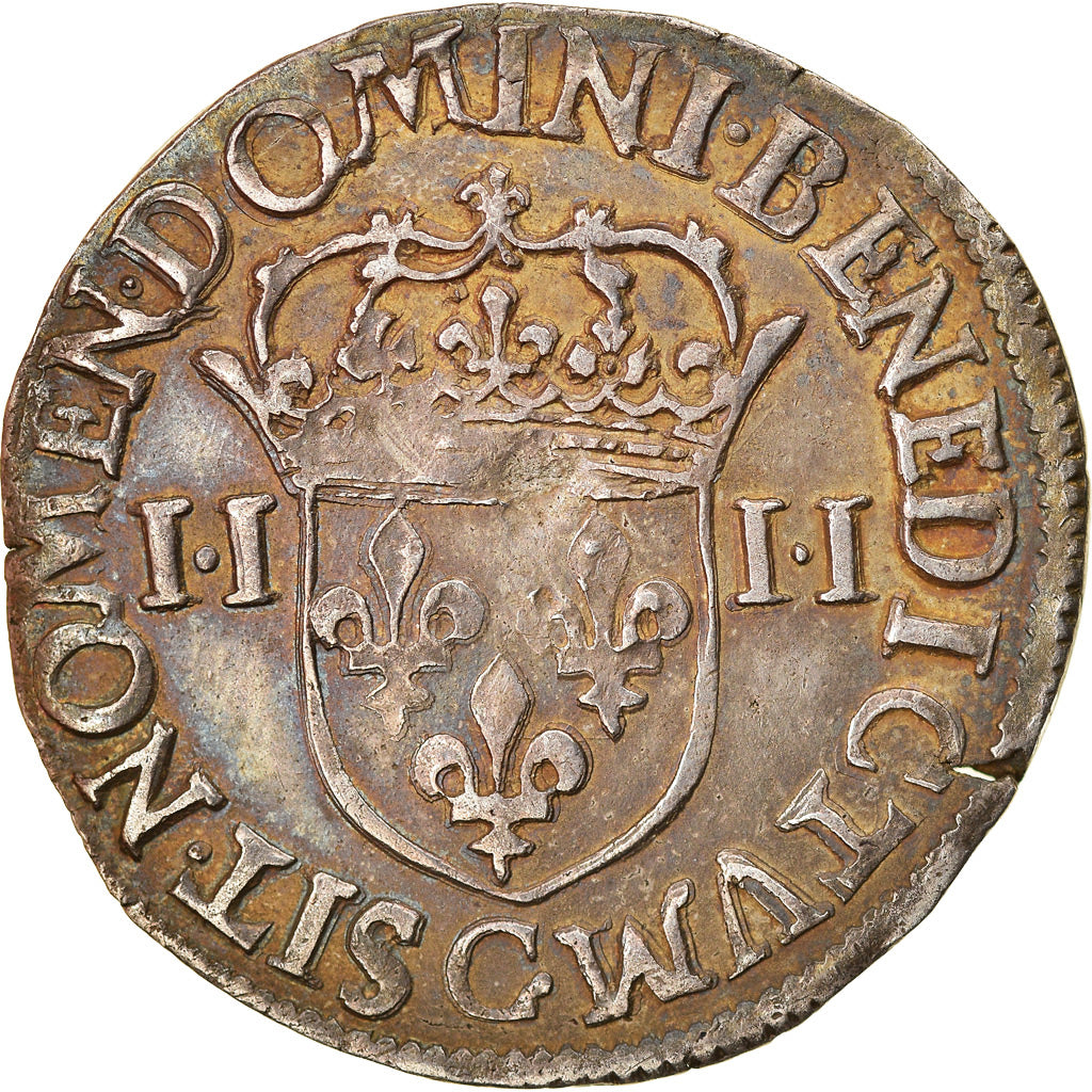 Moneta, Francja, Henri IV, 1/4 d'écu à la croix bâtonnée et couronnée de