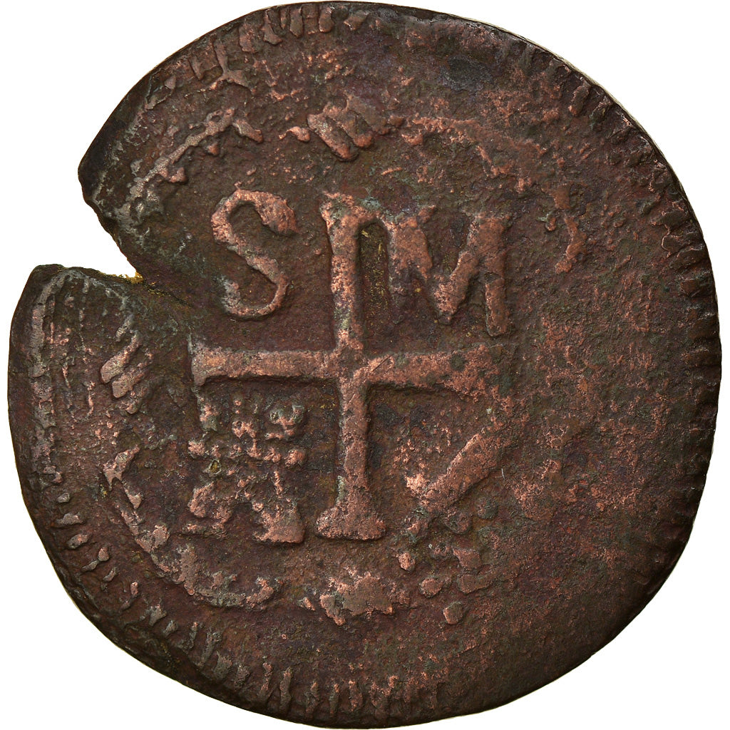 Monnaie, Colombie, 1/4 Réal, 1820, Santa Marta, TB+, Cuivre, KM:B4