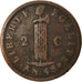 Monnaie, Haïti, 2 Centimes, 1846, TB, Cuivre, KM:26