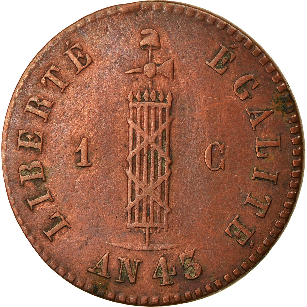Munten, Haïti, Centime, 1846, ZF, Koper, KM:24