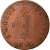 Munten, Haïti, Centime, 1846, ZF, Koper, KM:24