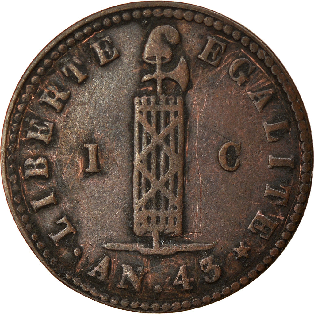 Moneta, Haiti, Centime, 1846, VF(30-35), Miedź, KM:24