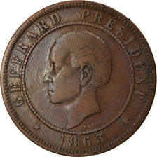 Monnaie, Haïti, 20 Centimes, 1863, TB+, Bronze, KM:41