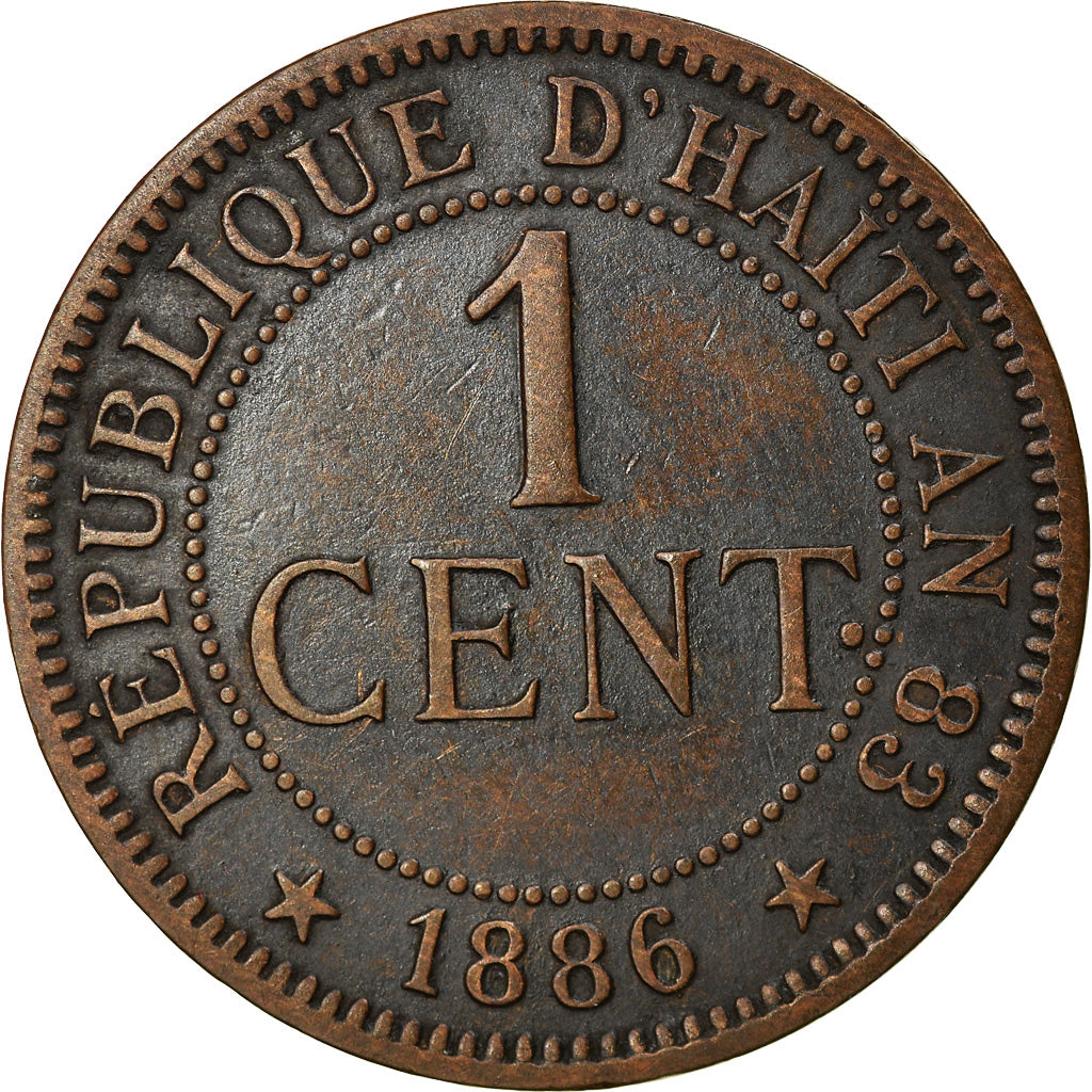 Moneta, Haiti, Centime, 1886, EF(40-45), Bronze, KM:48