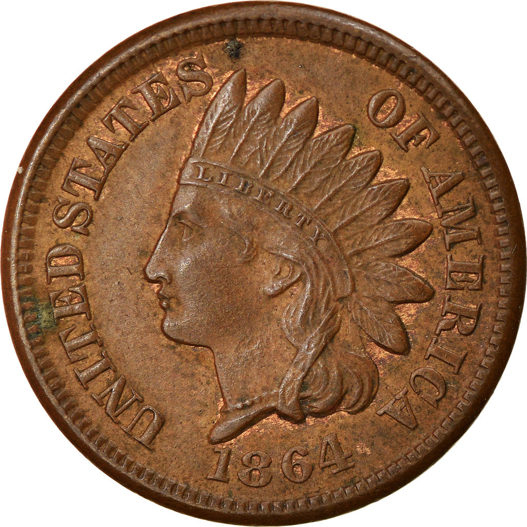Coin, United States, Indian Head Cent, Cent, 1864, U.S. Mint, Philadelphia