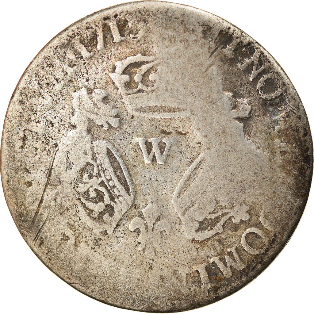 Moneta, Francia, Louis XIV, 1/10 Écu aux 3 couronnes, 1/10 Ecu, 1715, Lille, B