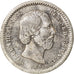 Coin, Netherlands, William III, 5 Cents, 1850, EF(40-45), Silver, KM:91