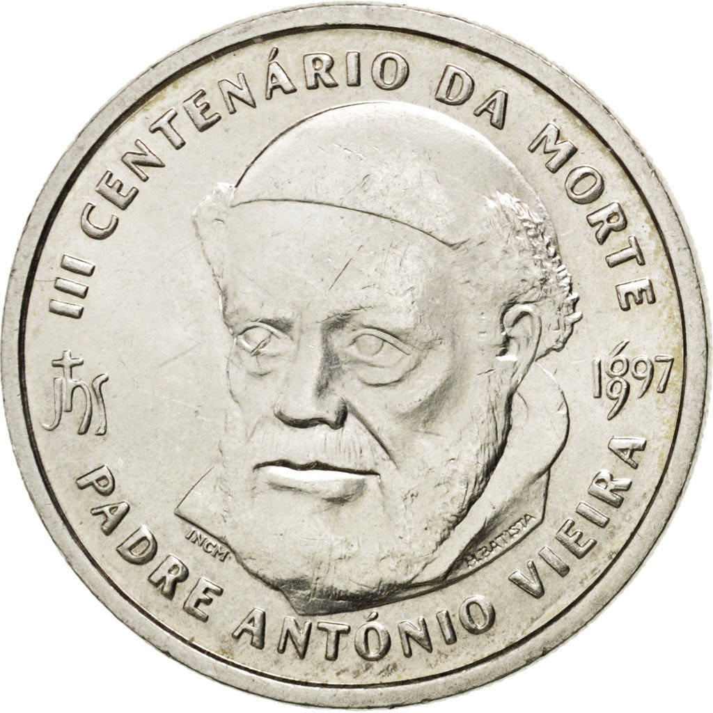PORTUGAL, 500 Escudos, 1997, KM #701, MS(60-62), Silver, 14.02
