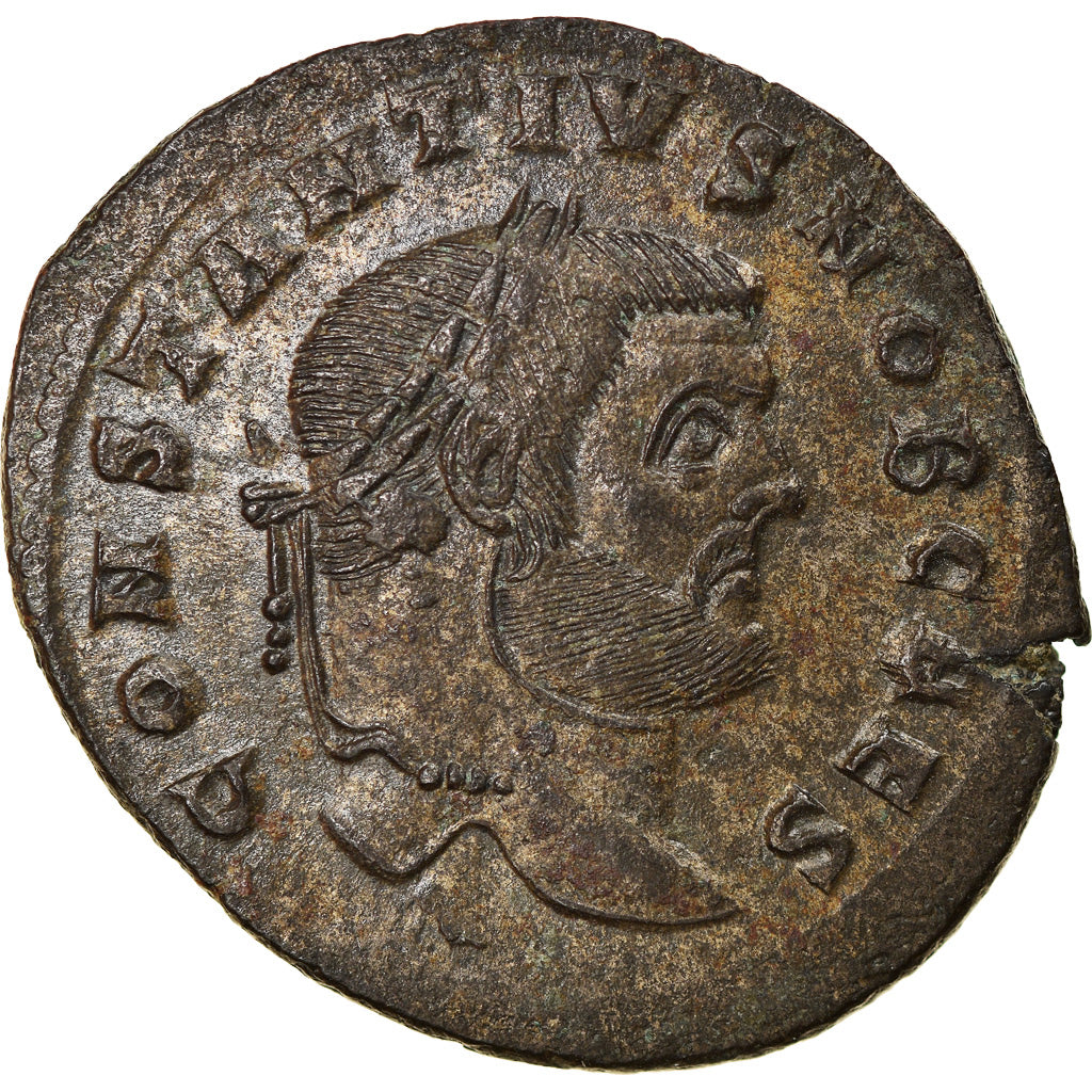 Coin, Constantius I, Follis, 302-303, Roma, AU(55-58), Bronze, RIC:104