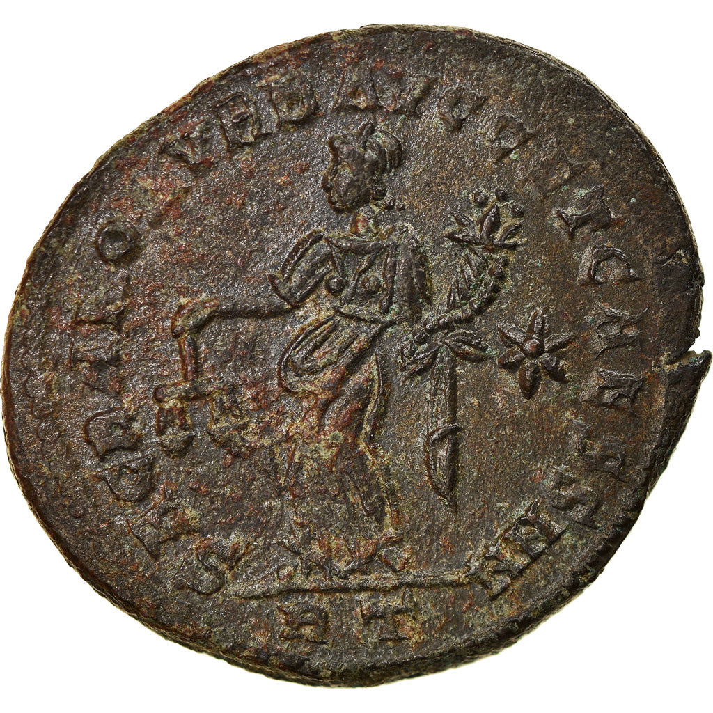 Coin, Constantius I, Follis, 302-303, Roma, AU(55-58), Bronze, RIC:104