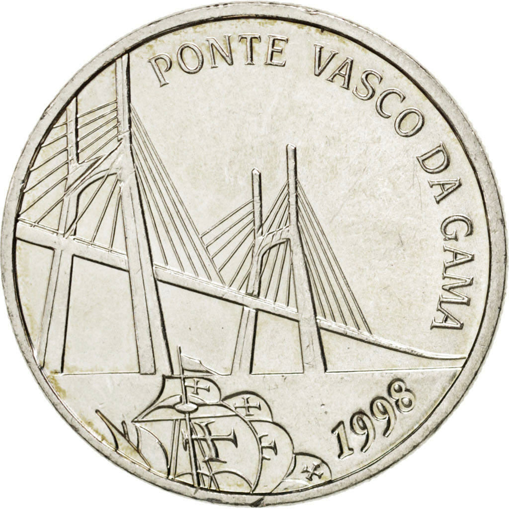 PORTUGAL, 500 Escudos, 1998, KM #705, MS(60-62), Silver, 13.94