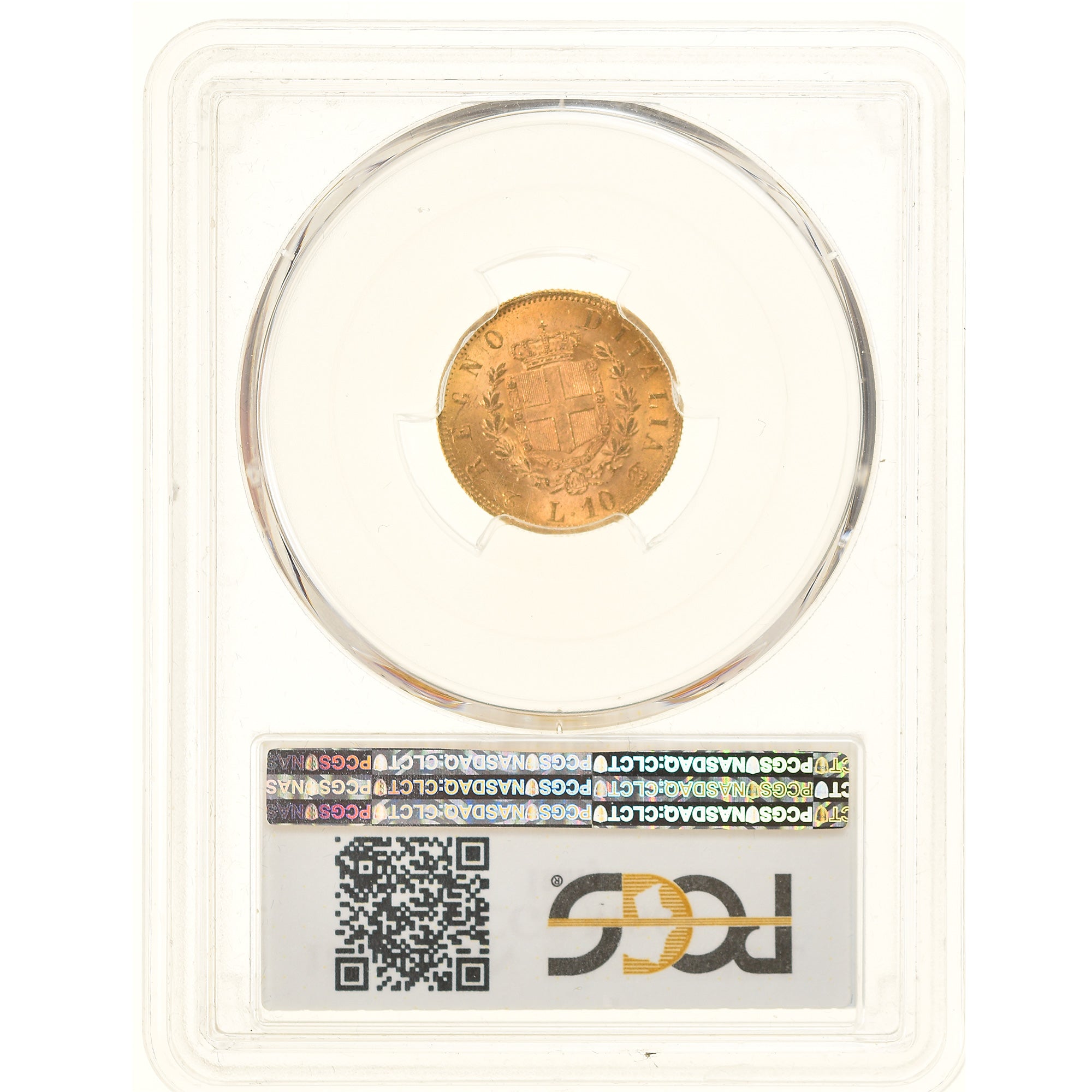 Monnaie, Italie, Vittorio Emanuele II, 10 Lire, 1863, Torino, PCGS, MS63, SPL